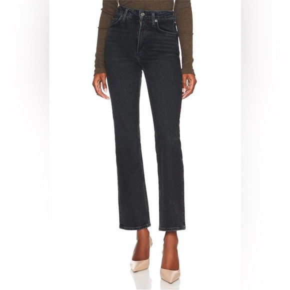 Agolde Vintage High Rise Bootcut Jean Sz 28 Vintage Black Organic Cotton Classic - Picture 1 of 8